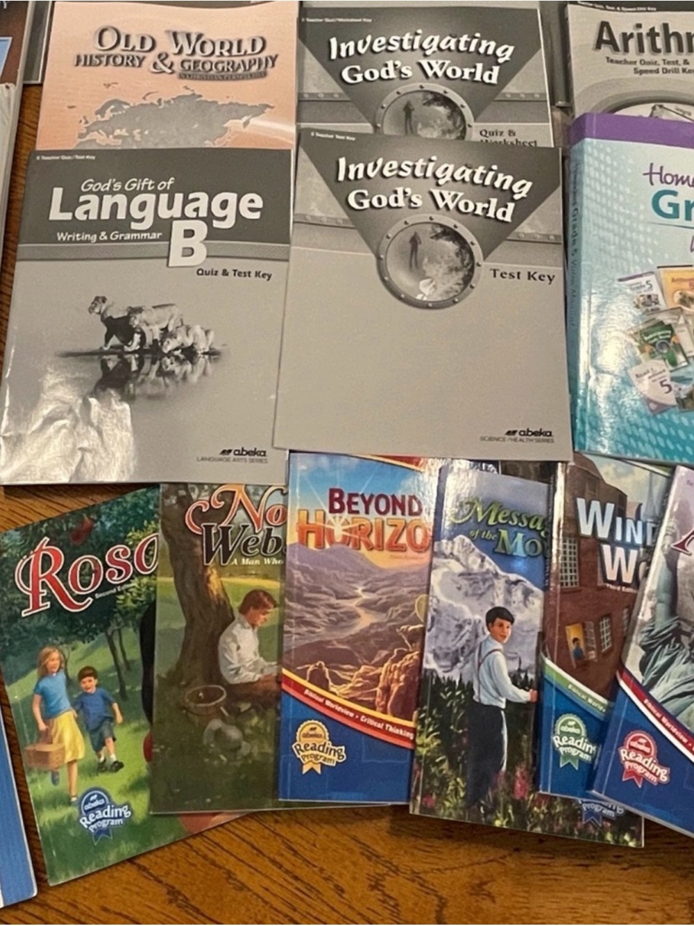 Assorted Elementary Homeschool Curriculum Books - Abeka 5th Grade